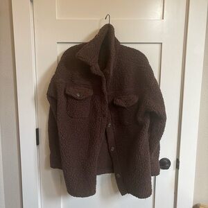 32 Degrees Brown Sherpa Jacket